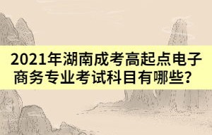 成考人高考专业电子商务
